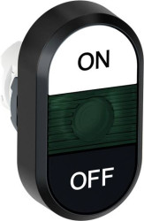 ABB 1SFA611136R1102 MPD7-11G Przycisk podwójny czarny/biały 1 szt.