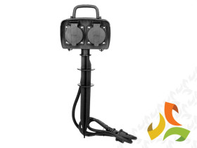 Gniazdo ogrodowe 2x2P+Z IP44 1,5m 3G1,5mm (3x1,5 mm) OR-AE-13138 ORNO