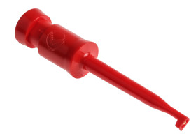 Zacisk haczykowy, 6A, 60V dc, końcówka: 2mm