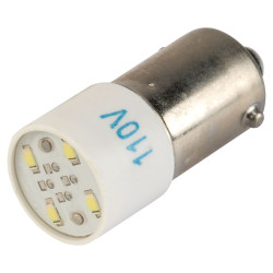 Europa Components BA9LED1F LED Lamp BA9 110V White