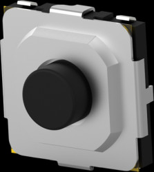 Short-stroke pushbutton, 1 Form A (N/O), 50 mA/12 VDC, unlit , actuator (black), 1.6 N, SMD, 2337245-3