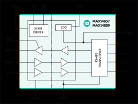 5kV Isolated 500kbps/25Mbps Full-Duplex RS-485/RS-422 Transceivers with ±35kV ESD Protection and Integrated Transformer Driver