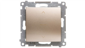 Simon 54 Premium Łącznik Żaluzjowy Trójpozycyjny 1-0-2, Szybkozłącza, Złoty...