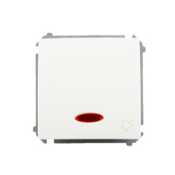 Przycisk dzwonek podświetlany biały BMD1L.01/11 Kontakt-Simon Basic