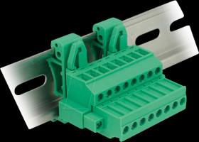 65940 Terminal block set, DIN rail 8 pin