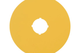 Tabliczka opisowa żółta okrągła fi90 bez nadruku M22-XAK 216464