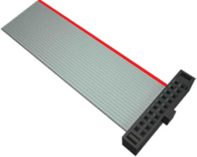 Kabel taśmowy 8-żyłowy Płaski, AWG 30 AWG Samtec -40 → +105 °C.