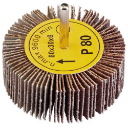 Draper 76467 Abrasive Flap Wheel (80mm x 30mm 80 Grit)