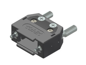 Osłona tylna D-Sub PBT Poziomy Amphenol CONEC Standardowy