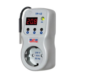 Termostat wtyczka/gniazdko z czujnikiem temperatury TP-12-3 10cm