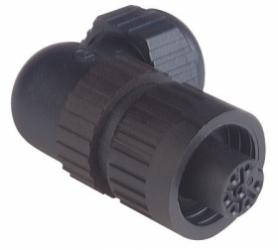 CA 6 W LD gniazdo kablowe, kątowe, styki 6+PE, przyłącze lutowane, gwint Rd24x1/8, dławik M22x2/SW27, Hirschmann, 934131100, CA6