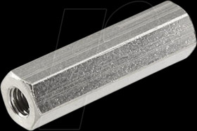 D3X18I5MT Spacer bolt brass M3 l. 18mm inner / inner 1000pcs