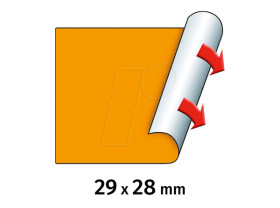 30007370 Price labels, 29x28 mm, permanent, orange, 5000 pieces