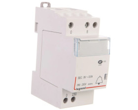 Transformator dzwonkowy modułowy TR304 230/8V 4VA 0,5A 413090
