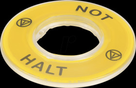 ZBY9220 Sign for XB4 / XB5, EMERGENCY STOP