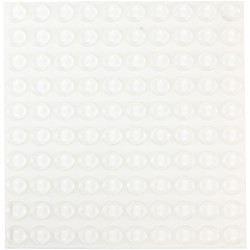 R-TECH 310003 PU Round Protective Feet &#xD8;10.0 x 4.0 - Clear - Sheet 110