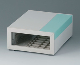 ABS enclosure, (L x W x H) 130 x 185 x 74 mm, gray white (RAL 9002), IP40, B2213015