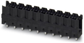 Pin header, 5 pole, pitch 5.08 mm, straight, black, 1955413