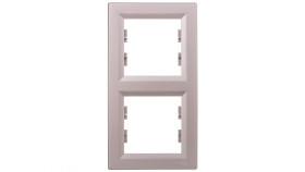 Asfora Ramka 2-Krotna Pionowa Aluminium Eph5810261