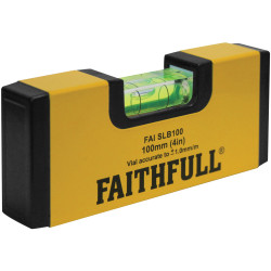 Faithfull FAISLB100 Magnetic Mini Level 100mm
