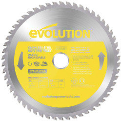Evolution S210TCT-54CS StainlessSteel Cutting CircularSaw Blade 210x25.4mm x 54T