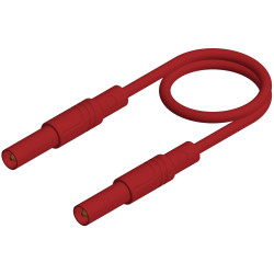 SKS Hirschmann 934174101 MLS SIL GG Safety Test Lead 1m Red 4mm Ban Jacks