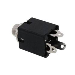 Gniazdo JACK 6,3mm st. mont. Plastik kwadrat