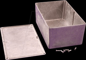 1590E aluminum casing, 1590 E, 188 x 120 x 82 mm, aluminum