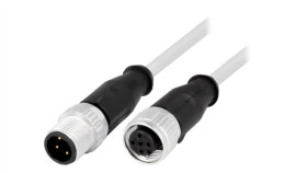 Złącze M12 Męsko-Żeńskie Proste 0,5M 4-Pin 21348485484005