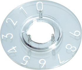 Scale disc, 0-9, 30°, for rotary knobs size 23, A4423039