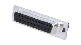 D-Sub 25-Pin Żeńskie Na Przewód Wersja Bez Styków A 38,4Mm 164533-4