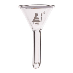 LabGlass Funnel Filter 25mm, Borosilicate glass, 60&#xB0; Angle - Plain Stem