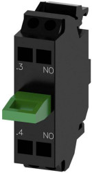 Moduł stykowy Siemens 3SU1400-2AA10-3LA0 3SU14002AA103LA0, 500 V DC/AC, 1 szt.