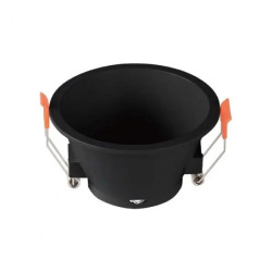 Oprawa punktowa Oczko GU10 IP20 Czarna Okrągła 6637