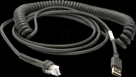 CBA-U12-C09ZAR Barcode scanner, cable, USB, coiled, 2.7 m