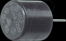 346004 Radial Fuse 0.1A Fast-blow MSF