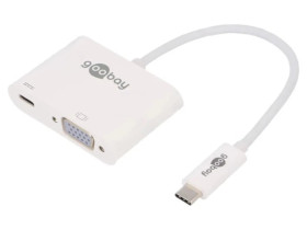 Adapter USB 3.0 0,15m biały Obsługa: 1080p, FullHD biały 60W 62107
