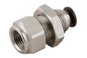 Złącze wielostykowe Wciskane 4 mm 1/8 cala żeńskie RS PRO Adapter grodziowy 1/8 in Female