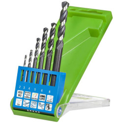 kwb 258806 HSS Metal Twist Drill set 6-piece 2-8mm right cut 130&#xB0;