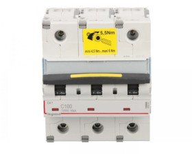 Wyłącznik nadprądowy 3P C 100A 16kA AC 10/ S313 DX3 409281