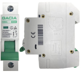 Bezpiecznik Nadmiarowo Prądowy Wyłącznik Nadprądowy 1P 6kA B 32A Eska Gacia