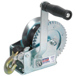 Sealey GWW1200M Geared Hand Winch 540kg Capacity with Webbing Strap