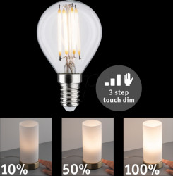 28739 LED filament light E14, 5 W, 432 lm, 2700 K, dimmable