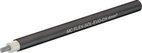 Polyolefine-photovoltaic cable, halogen free, Cableline, 4.0 mm², 52 x 0.3 mm, black, outer Ø 6.35 mm, 62.7435-91021