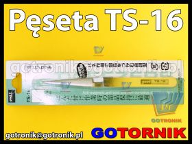 Pęseta TS-16 pincenta antymagnetyczna ODWROTNA