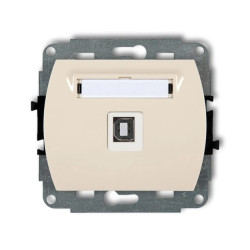 TREND Gniazdo pojedyncze USB-AB beżowy 1GUSB-3