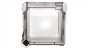 Plexo55 Adapter Z Blokowaną Klapką Do Mechanizmów Szary/Biały 069579