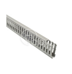 Korytko kablowe grubogrzebieniowe T1-F, 25x80x2000 mm, szare, B00146