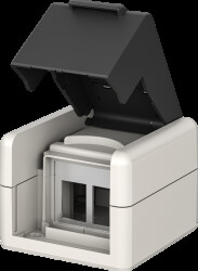 79169 Surface-mounted box 2x Keystone module, outdoor, unassembled
