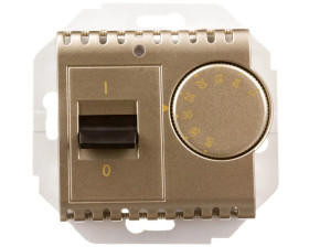 Simon 54 Regulator temperatury z czujnikiem wewnętrznym złoty mat DRT10W.02/44